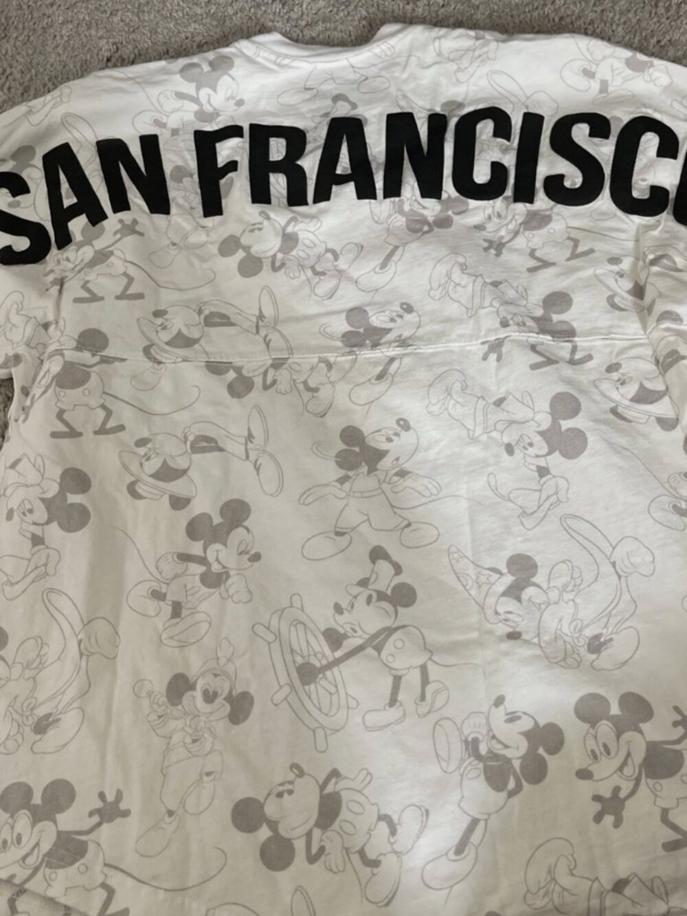 Mickey Mouse Spirit Jersey for Adults – San Francisco Small Unisex